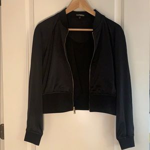 Black Bomber-style Jacket